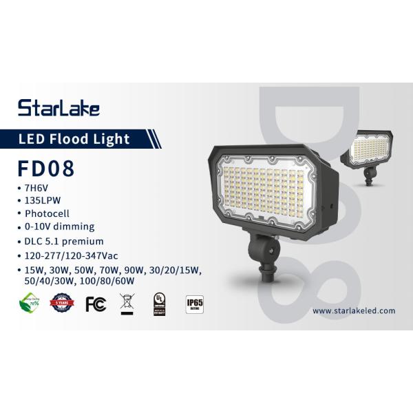 20W IP65 Waterproof Outdoor LED Flood Lights With Knuckle Color Selectable