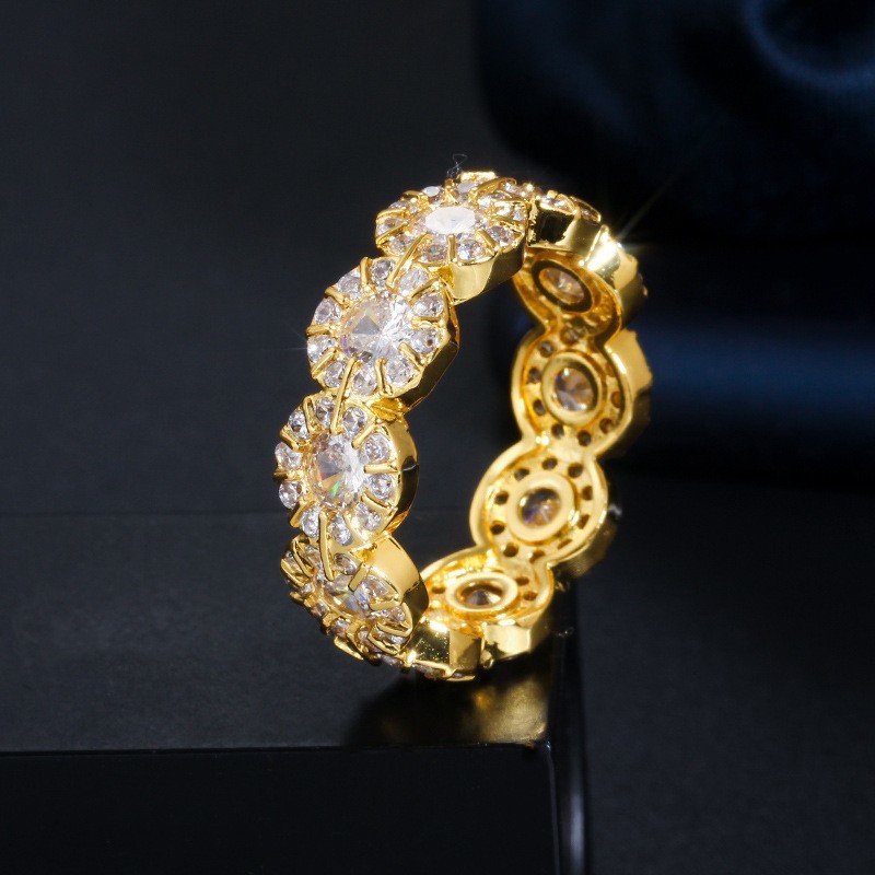 Fashion Inlaid Crystal CZ Ring For Women Hip Hop Animal CZ Stone Finger Rings Party Jewelry