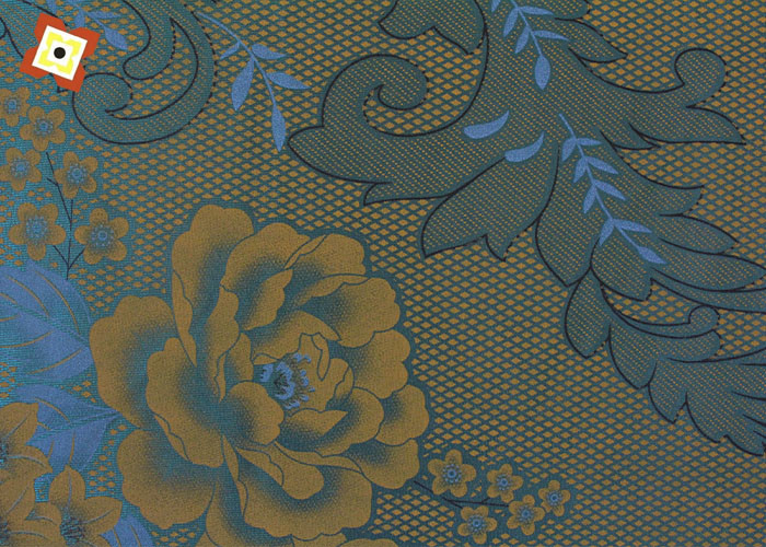 100% Polyester Cotton Mattress Quilting Fabric Warp Knitted Printed Skin Friendly