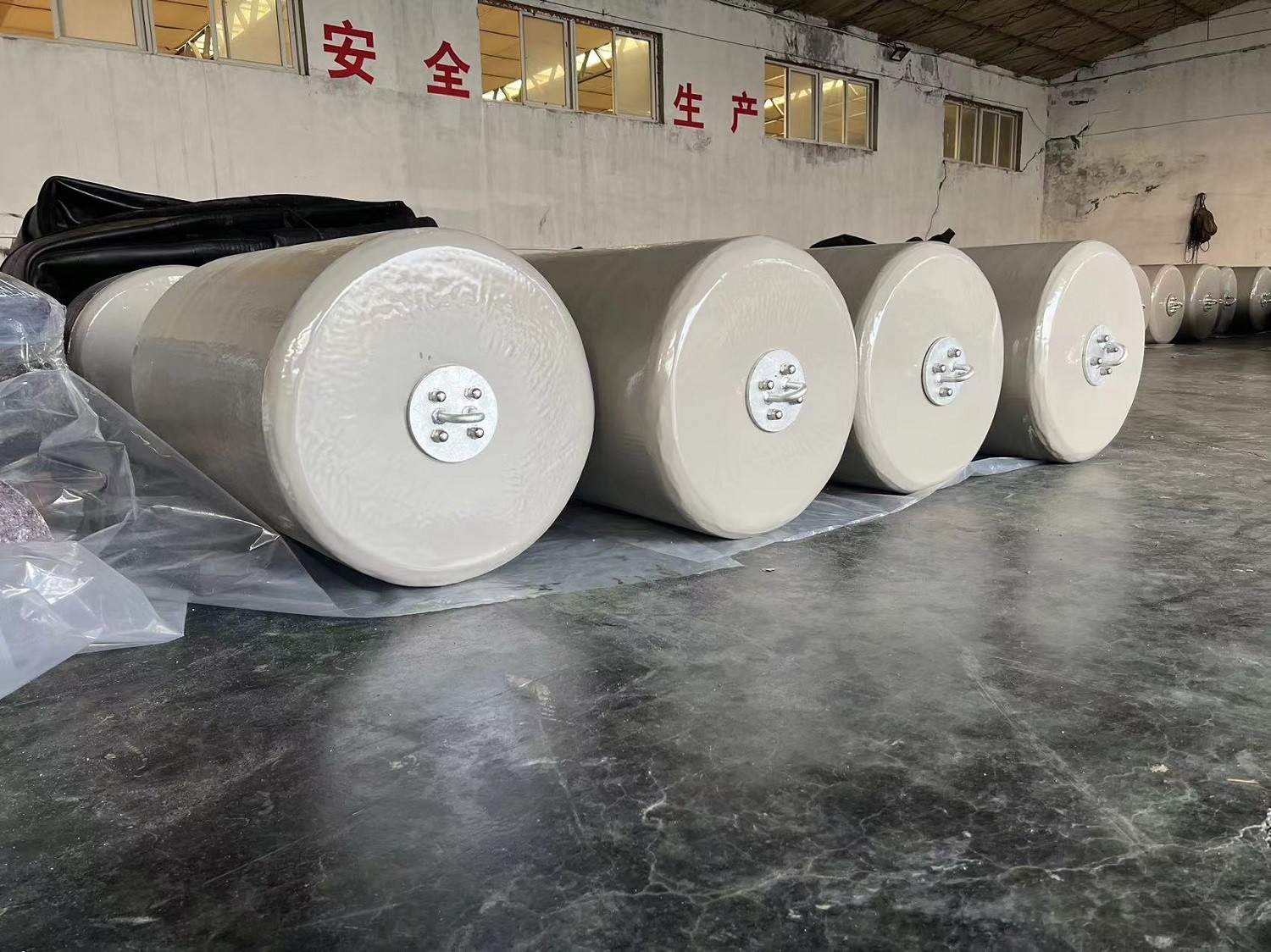 Polyurethane And EVA Foam Filled Fender ISO 17357 Certified