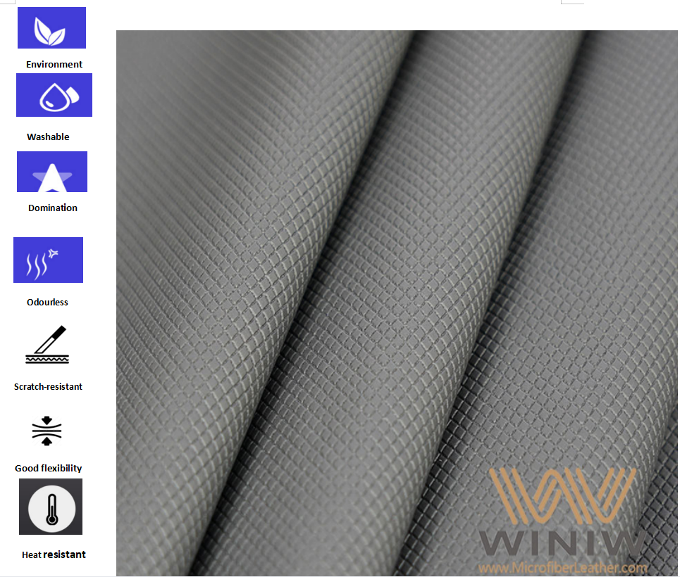 faux WINIW Microfiber leather for gloves PU making in stock now