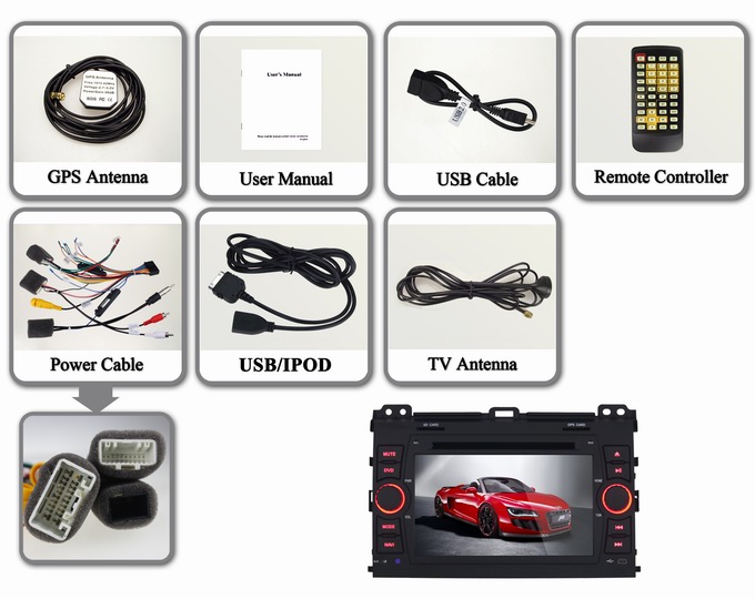 Ouchuangbo Auto DVD Stereo Player for Toyota Prado 2008-2011 Android 4.2 System iPod USB Wifi OCB-8626B