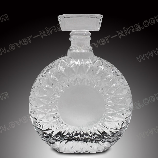 Transparent Luxury Spirits Tequila Square Bottle