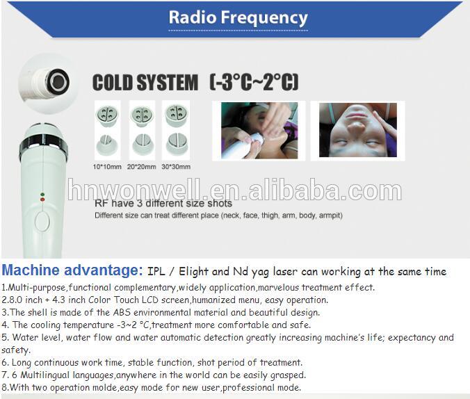 Super Quality Unique SHR IPL+Yag Laser+Fractional RF 4 in1 best beauty equipment