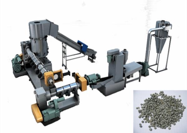 Quality PP / PE Plastic Pelletizing Equipment , Water Ring Waste Plastic Recycling Machine for sale