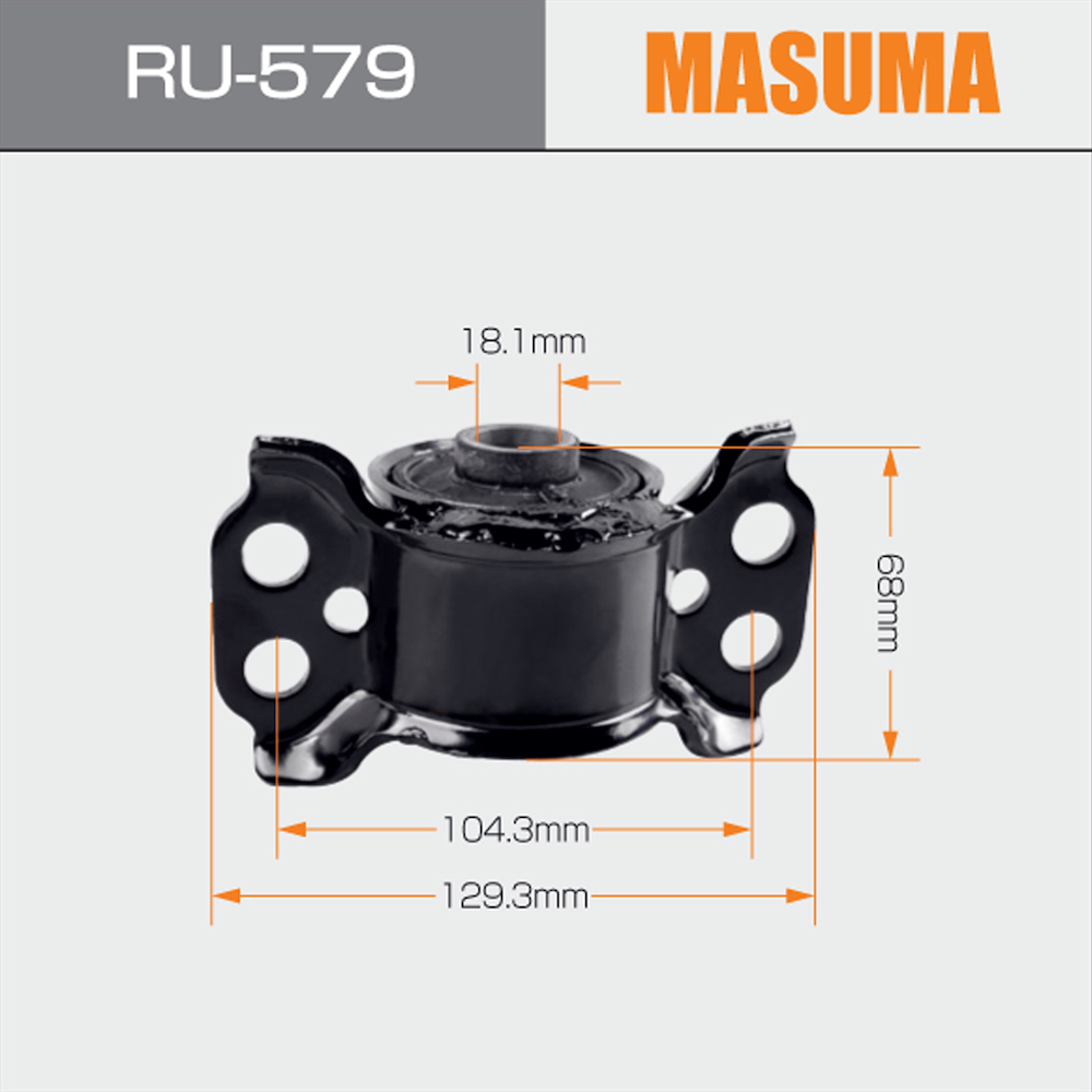 1992- RU-579 MASUMA Auto Car Shock Absorber Mountings Suspension Bush for MAZDA MPV LV5W