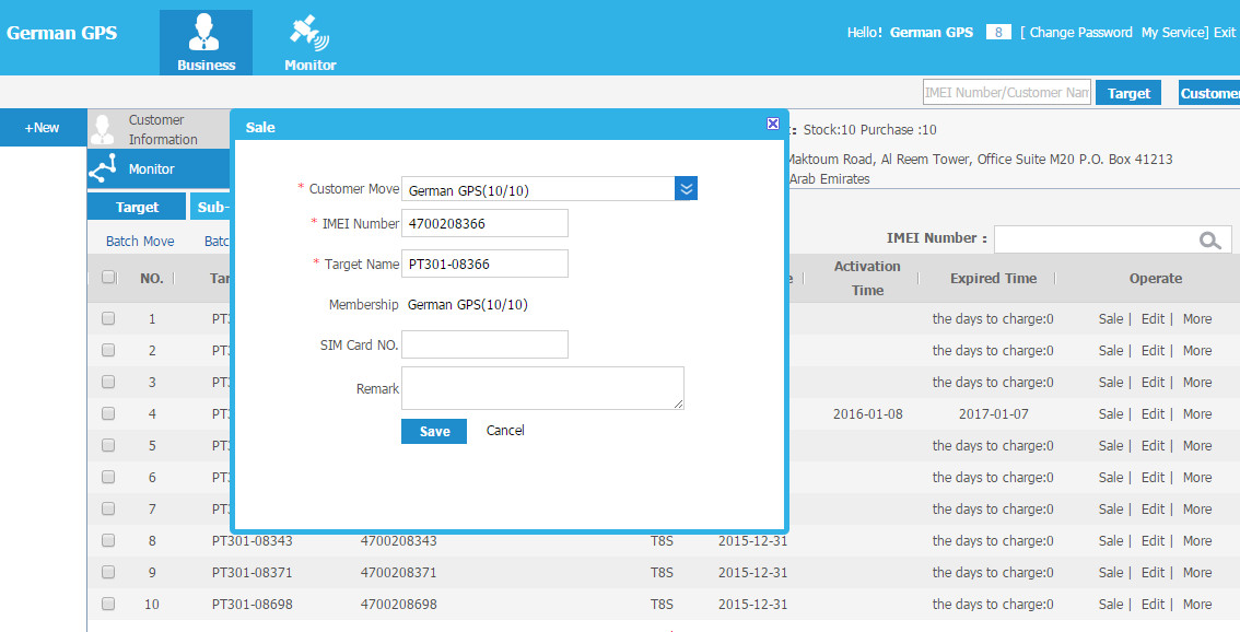NBTC API Interface GPS Based Vehicle Tracking System For Car