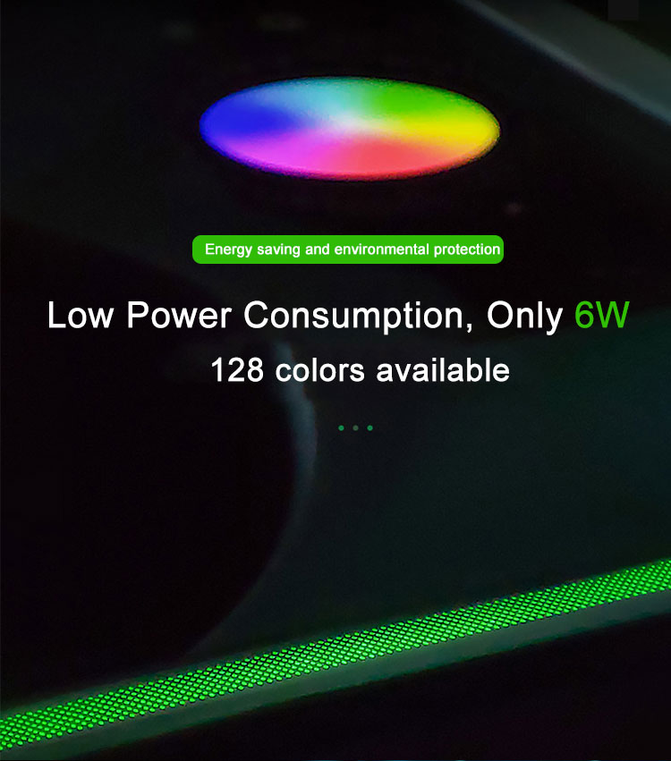 128 Colors Car Ambient Lighting Kit Tesla Model 3 Ambient Lighting 12V