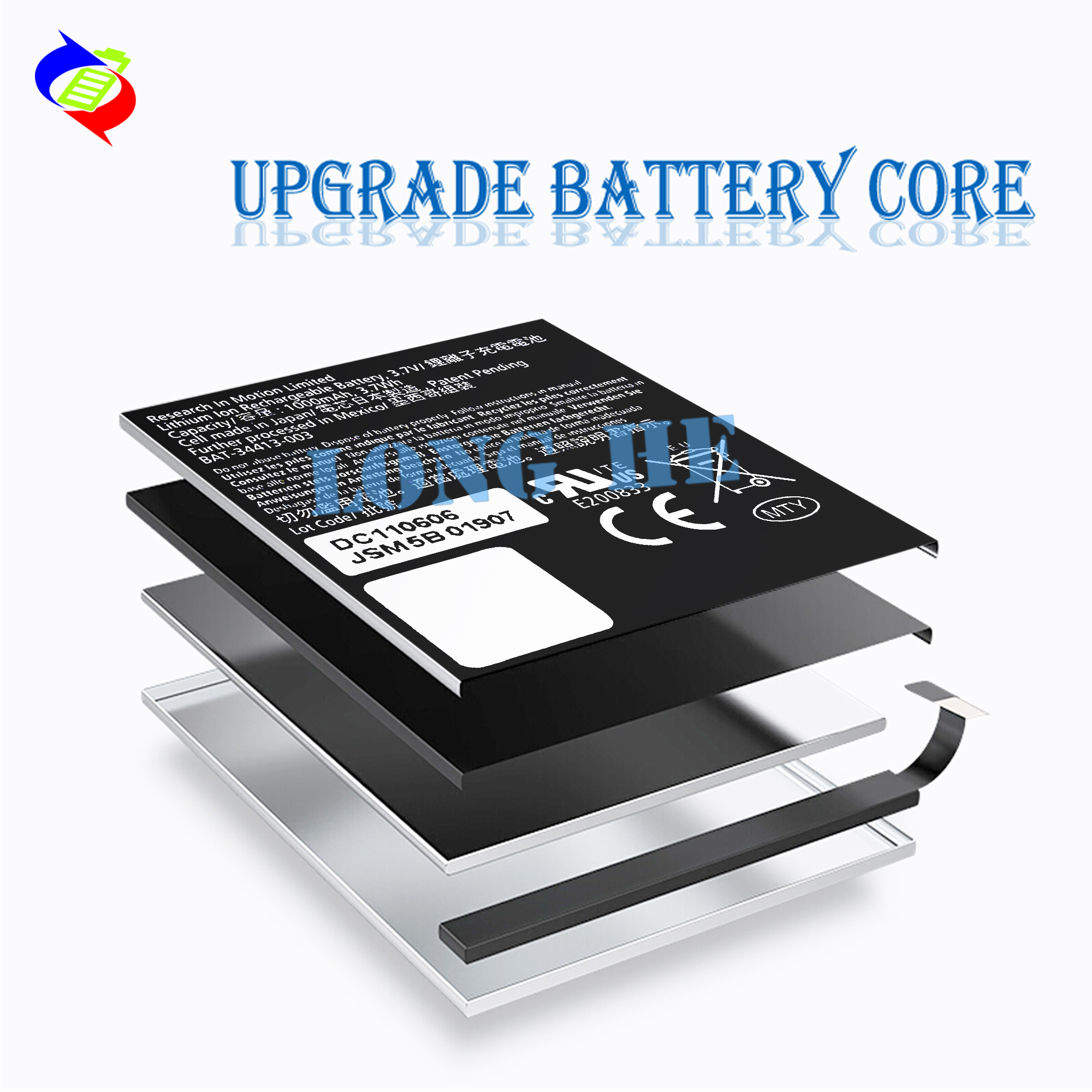 Replacement Battery For blackberry Curve 9350 Mobile version name E-M1 phone batteries