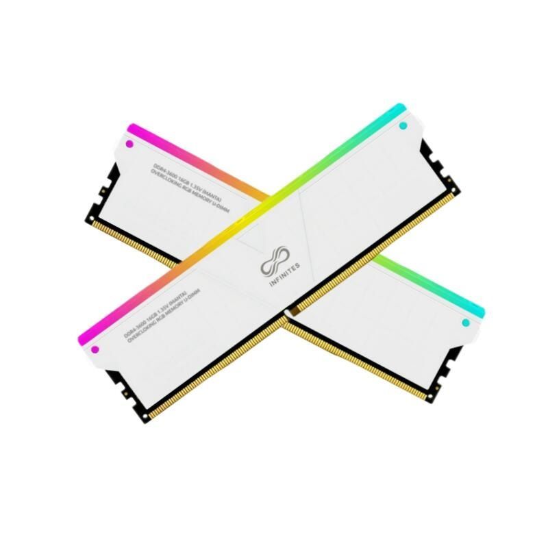 Infinites Memory Solution DDR4 288pin 16GB 3600MHz Udimm PC-28800 1.35V Non Ecc Gen 4 RGB Gameing Memory Stick