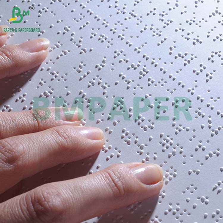 Premium Bright White 160grams 180grams Uncoated Braille Paper For Printing