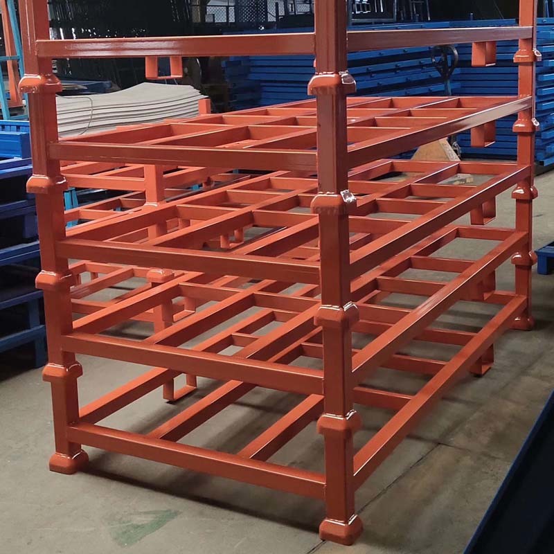 Heavy Duty Folding Metal Pallet Box For Industrial Storage And Packaging
