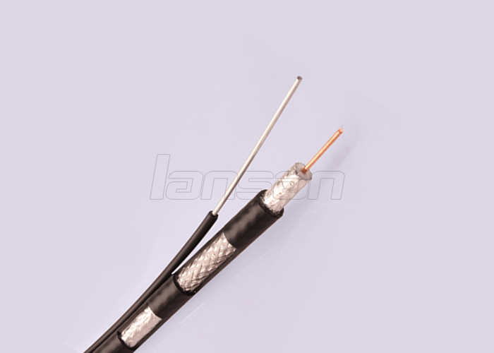 Rg6 2C Power Line Coaxial TV Cable CCS Conductor For Audio / Power Transmission