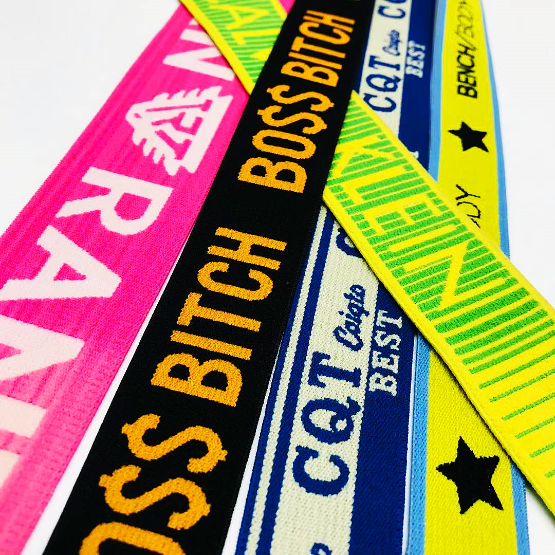 10mm 15mm 20mm 25mm 30mm 40mm 50mm wholesale custom printed elastic waist bands tape ribbon for trousers