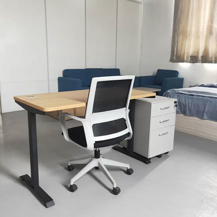 Thickness 25mm Modern Computer Desks Office Writing Desk With Melamine Panels