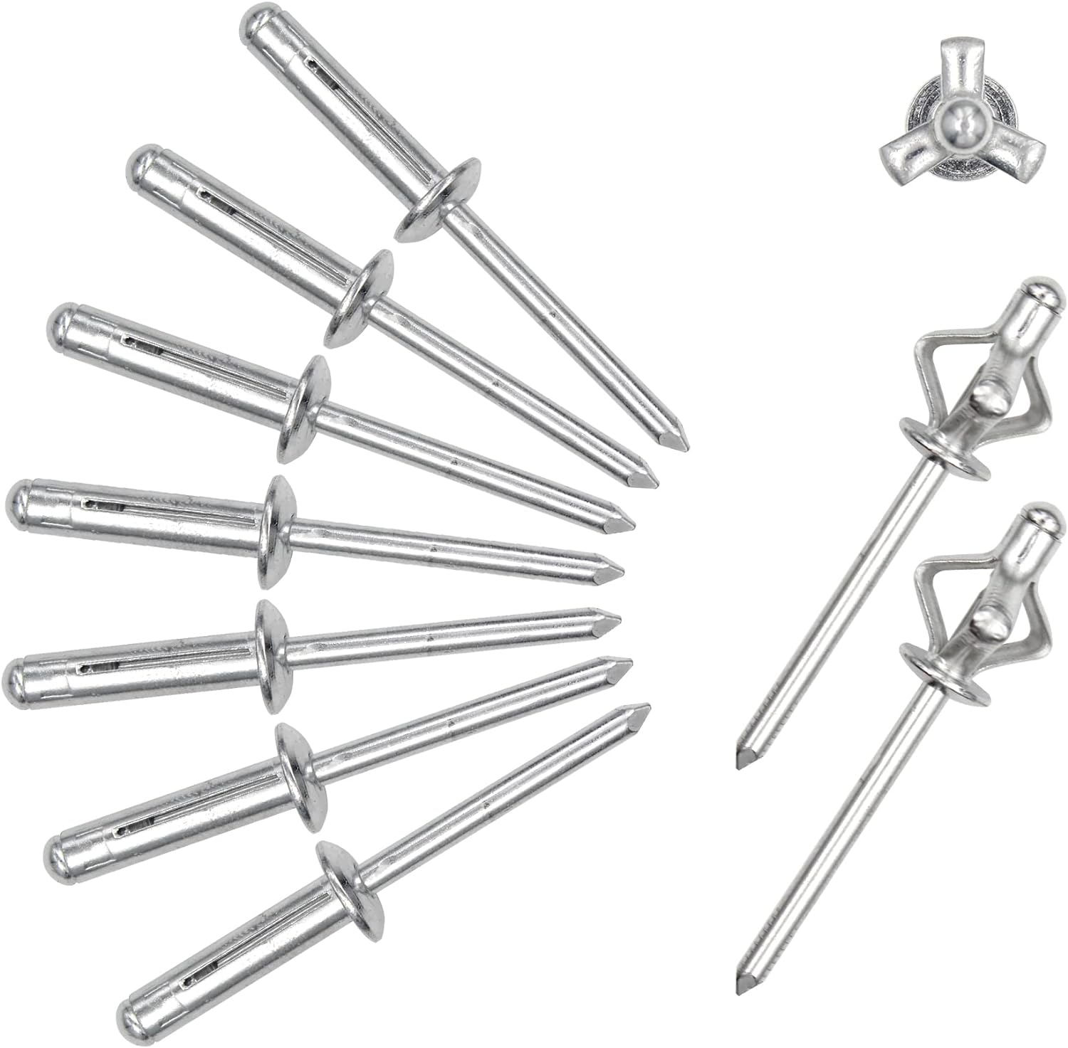 Stainless Steel Tri Fold Blind Rivets with ISO9001 2015 Certification Strong and Durable