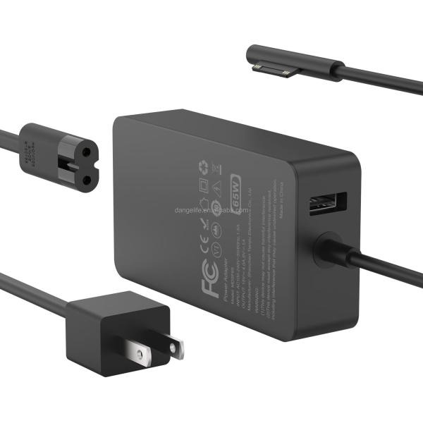 High Quality 65W Surface Pro Charger for Microsoft Surface Pro 9 8 7+,7 6 5 4 3 X Windows Surface Laptop5,4,3,2,1 44W 36W Laptop