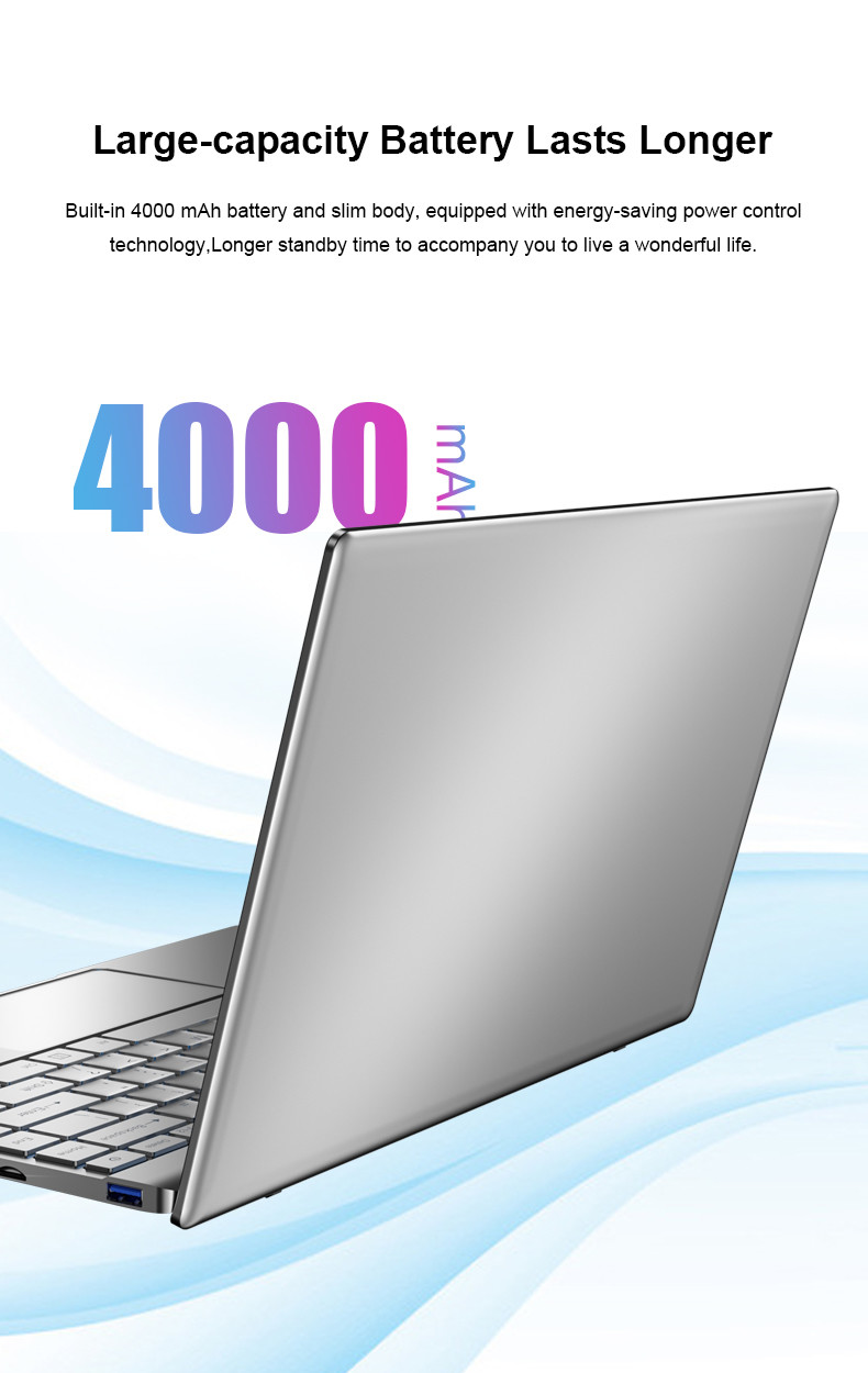 4000mah battery Laptops Notebook PC CPU N5095 Mini PC Computer With Camera