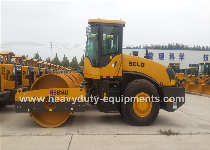 Single Drum 14t Vibratory Compactor Road Roller Construction Equipment SDLG RS8140
