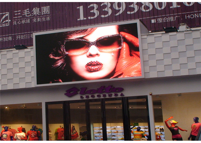 9500K P10mm Outdoor Fixed LED Display Screen Bus Station Waterproof LED Display