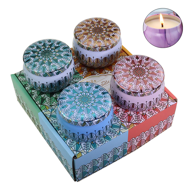 Amber Environmentally Friendly Scented Candles Metalized vanilla Scent