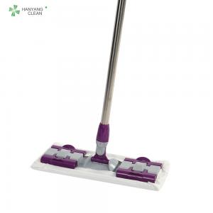 China Anti Static Industrial Floor Mop 110cm Handle Length With Stainless Steel Pole Material on sale