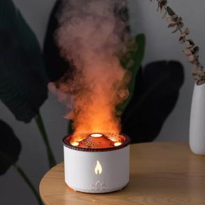 Experience the Difference with 3D Flame Ultrasonic Volcano Humidifier Aroma