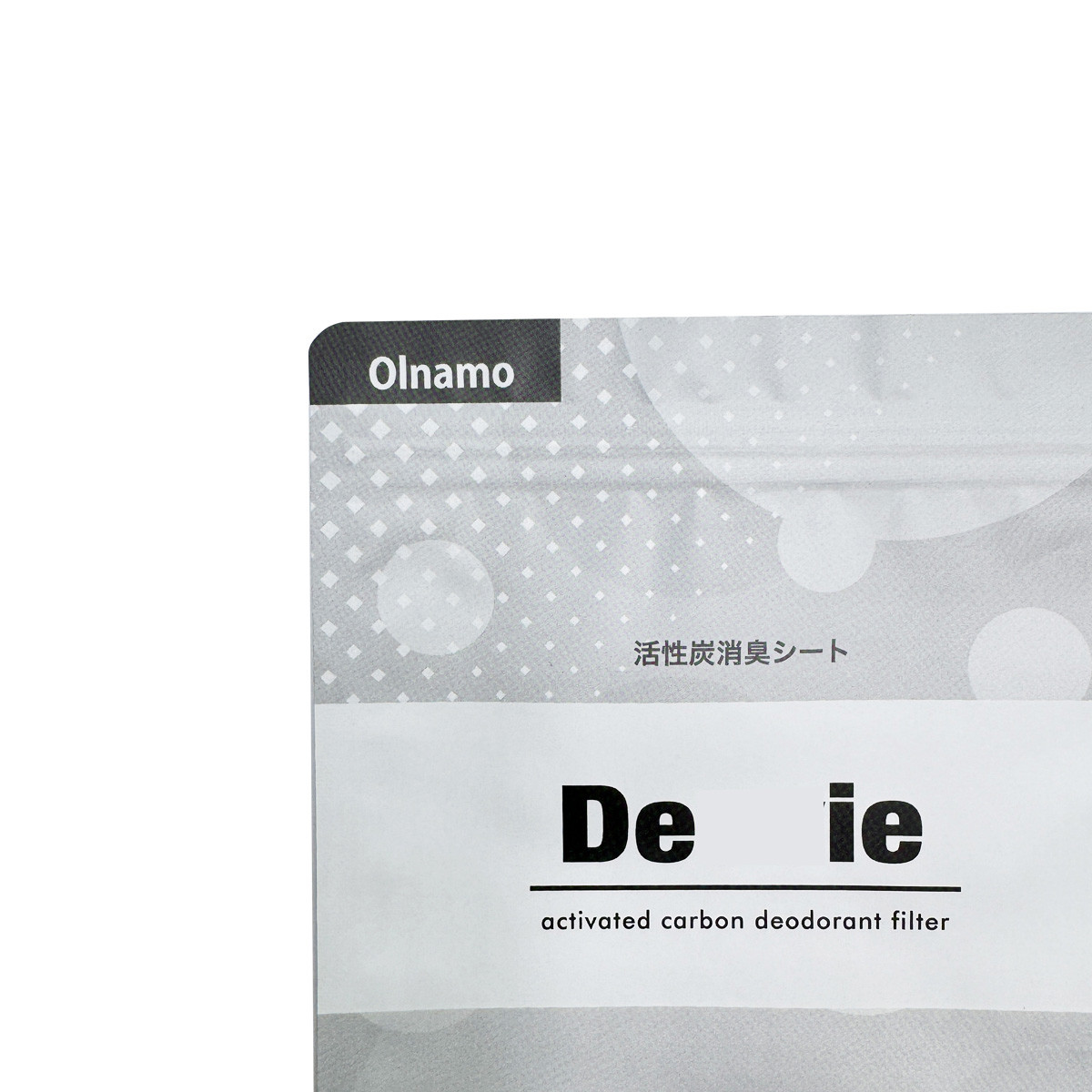Matte Grey Aluminum Foil Laminated 3 Side Seal Flat Pouch With Zipper