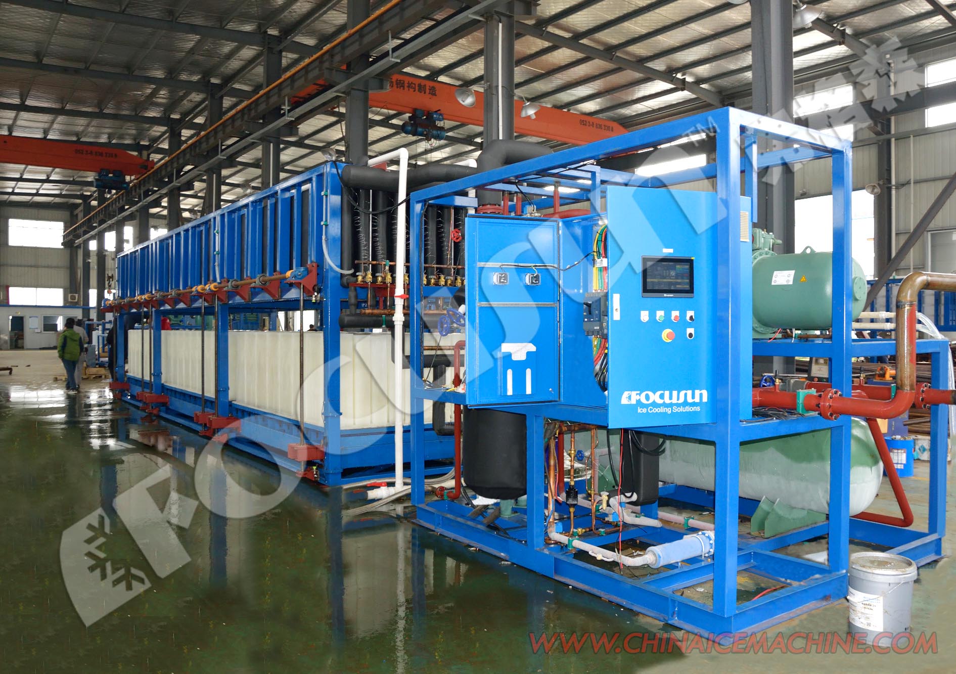 Water/Evaporative Cooling Block Ice Maker for Fishery Seafood and Drink Cooling System