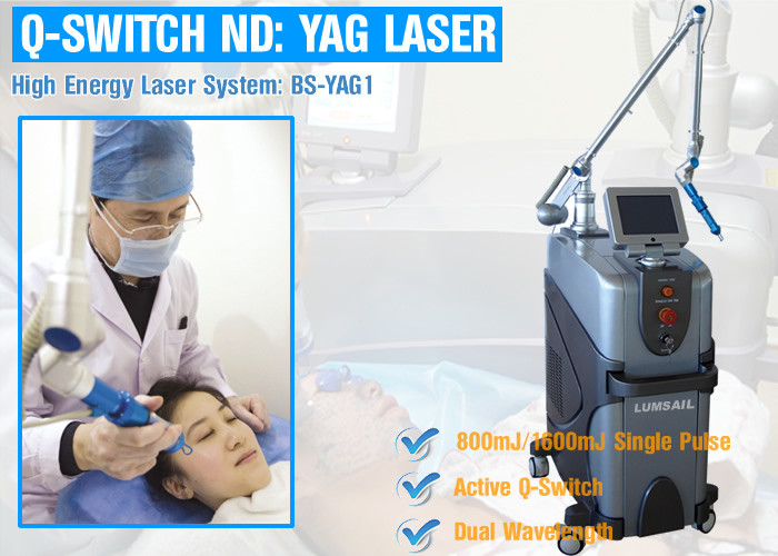 Multifunctional Pico Laser Machine Q Switched ND YAG Laser Machine For Tattoo Freckle Removal