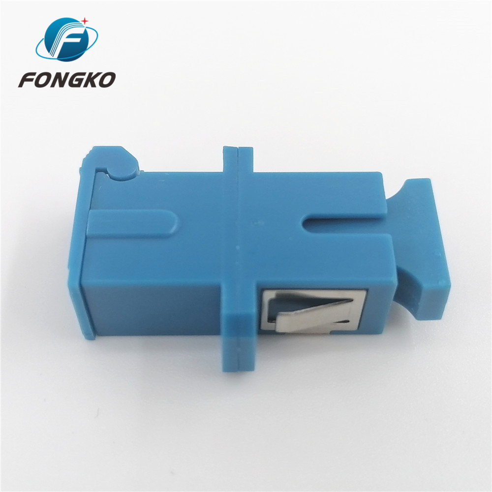 Auto Shutter Green Housing No Flange Type SC UPC SM MM Fiber Optic Adapter