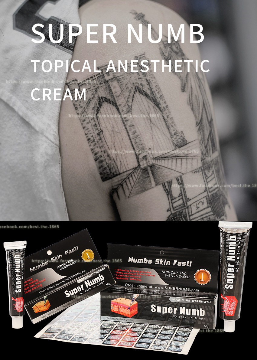 Super Numb Anesthetic Tattoo Stop Pain Cream Permanent Makeup Numbing Cream Wholesale Price