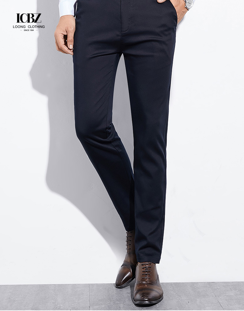 Nonwoven Weaving Method End Men's Trousers Spring Autumn Youth Straight Cotton Pants