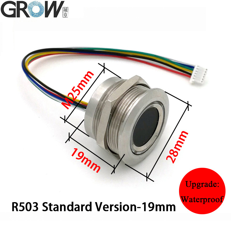 Ks220-L+R503 DC30-75V Fingerprint Control Board 2 Relays Admin/User Funtion Self-Locking/Jog/Ignition Mode