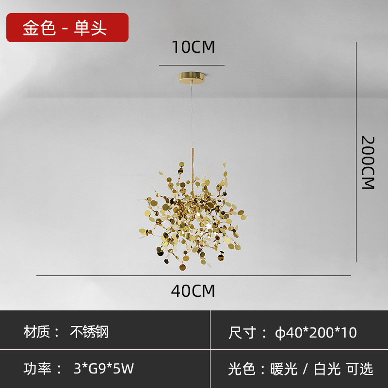 110V-240V Customized Pendant Lamp Rustproof Polished Chrome Chandelier Lights