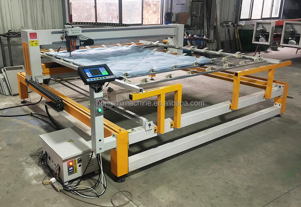 Computerized quilt making equipment high speed duvet sewing machine single needle bedsheet quilting machine