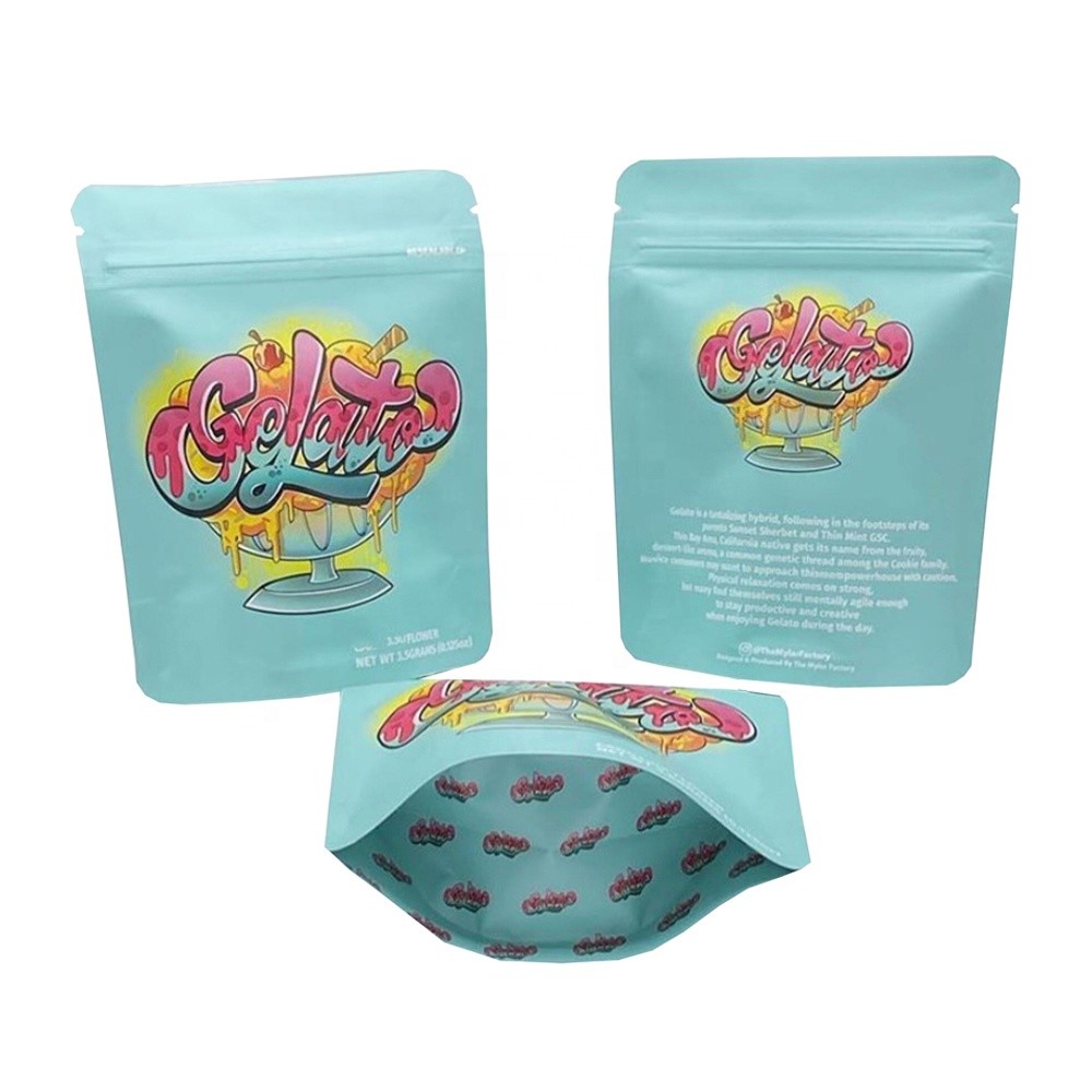 Water Resistant Aluminum Foil Pouch , 40-400mic Weed / Candy Packaging Bag