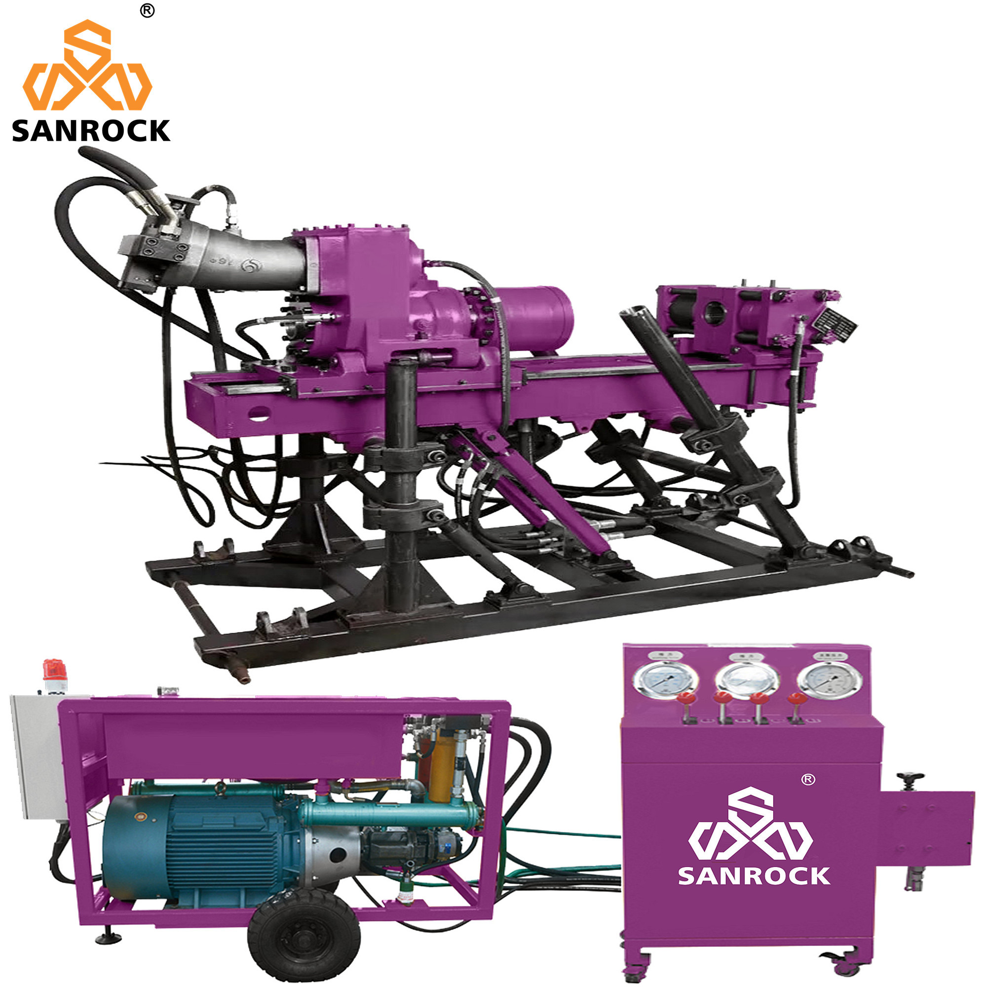 Small Core Drilling Rig Hydraulic Borehole Underground Tunnel Core Drilling Equipment
