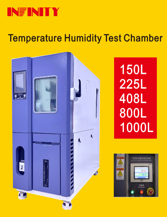 Programmable Constant Temperature Humidity Test Chamber Stainless Steel Sample Rack 2 Layers
