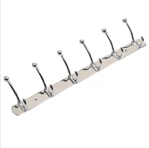 Wall Hanging Stainless Steel Robe Hook Wall Mounted Clothes Robe Towel Coat Hook Rack