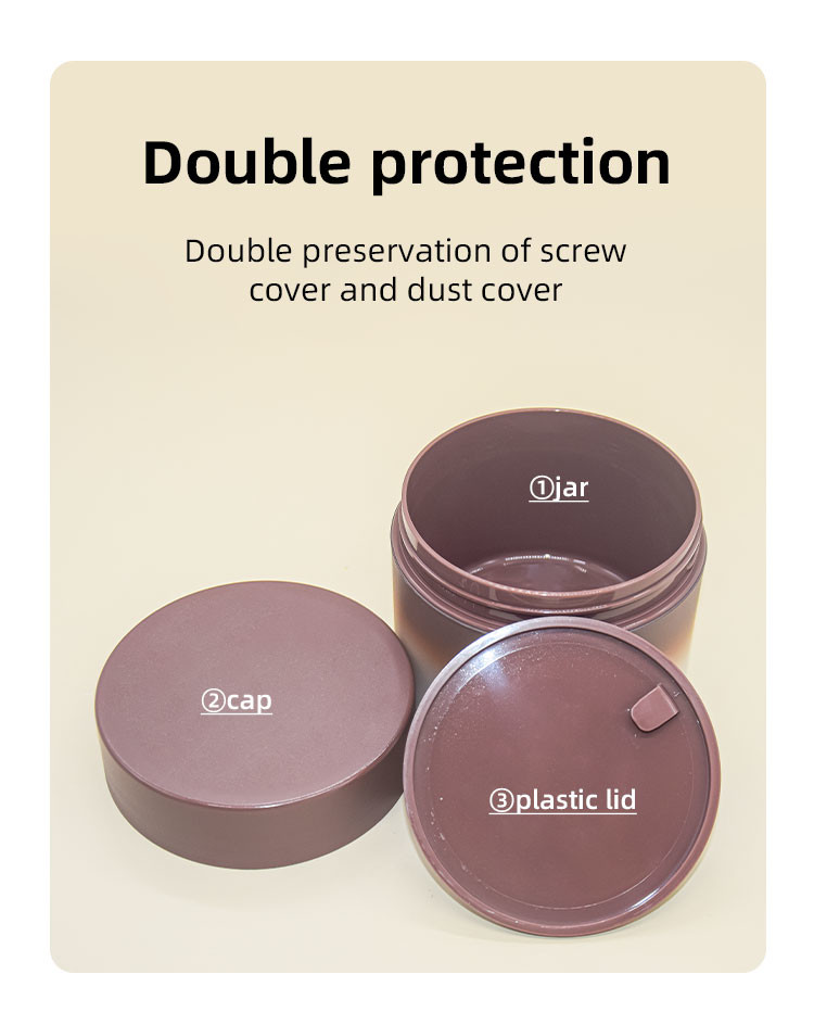 Frosted PP Cream Jar 8oz 250ml Plastic Body For Cosmetic