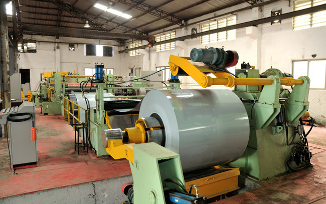 6mm X 1600mm Steel Coil Slitting Line Steel Cutting Machine 40m / Min