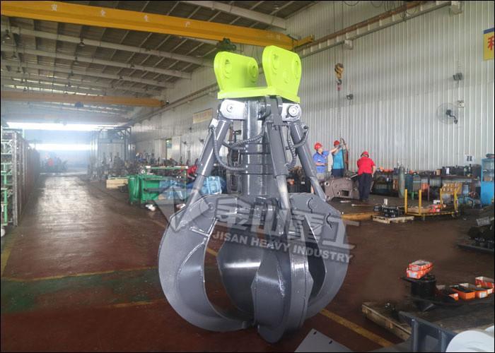 Durable Hydraulic Orange Peel Grab Robust Structure Fit SANY Excavator SY200 SY220
