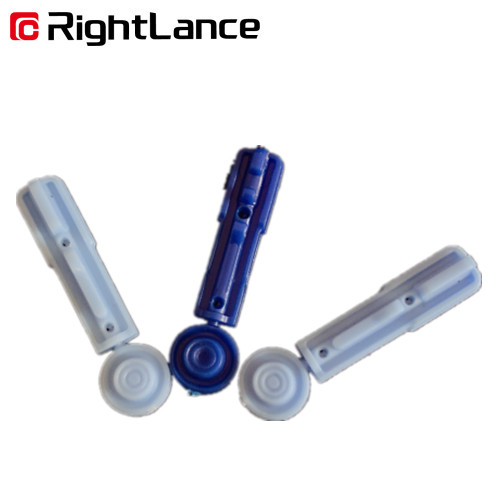 Flat 0.031kg 0.25mm Sterile Blood Lancet Round Cap Twist Off