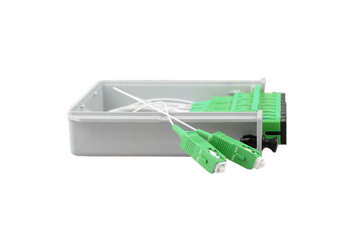 Fiber Optic Splitter Single Mode , Cassette Type 1x8 Plc Splitter SC APC
