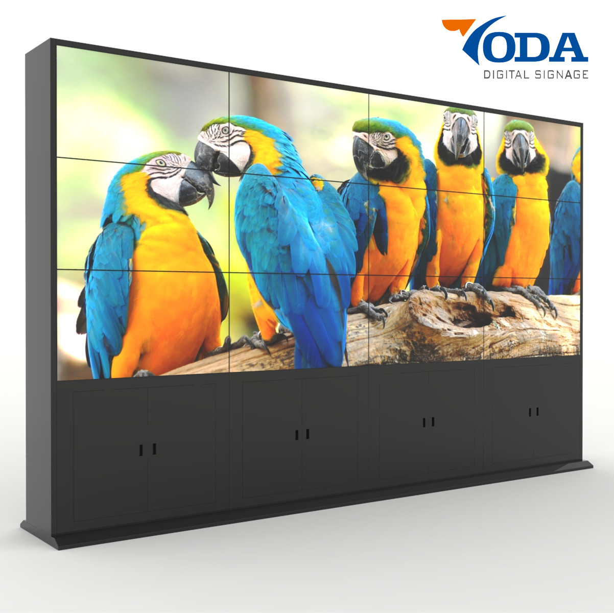 1.8mm Bezel TFT Seamless LCD Video Wall Display Life Cycle 60000hrs