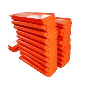China Orange Red Polyurethane Snow Plow Edge Blade High Wear Resistant on sale