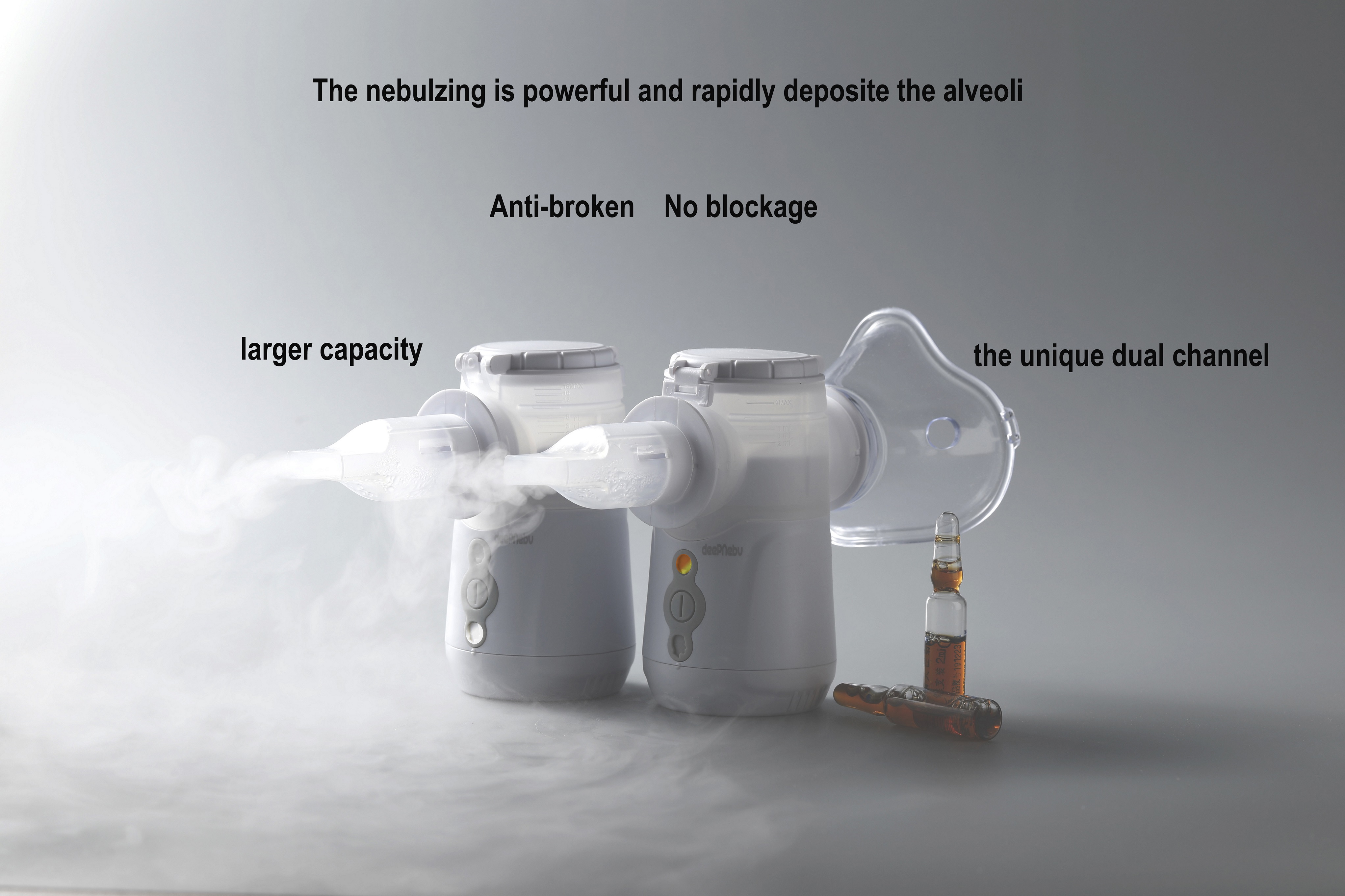 Hospital Mesh Cough Asthma Attack Nebulizer Machine Medical 3.08μm For Kid