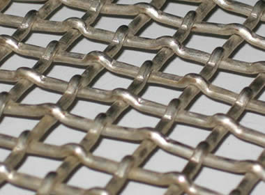 High Manganese 65mn Vibrating Screen Mesh Woven With Clamp Bending