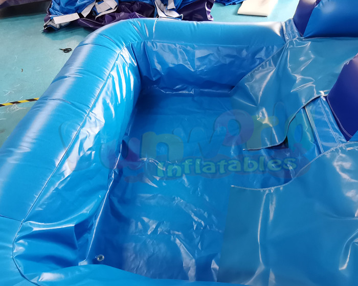 Palm Tree Jumping Inflatable Bouncer Slide With Triple Stitching